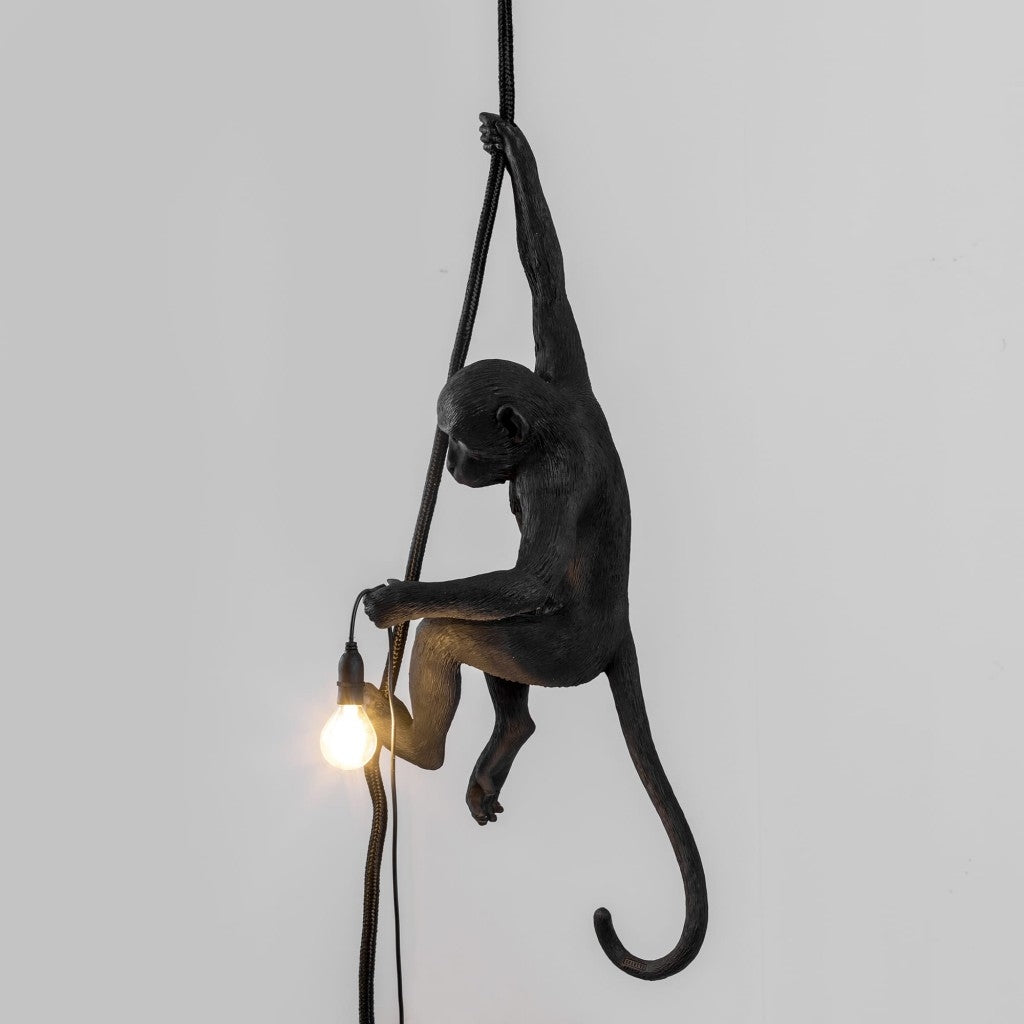 Lampada In Resina Monkey Lamp-Outdoor-Black Seletti