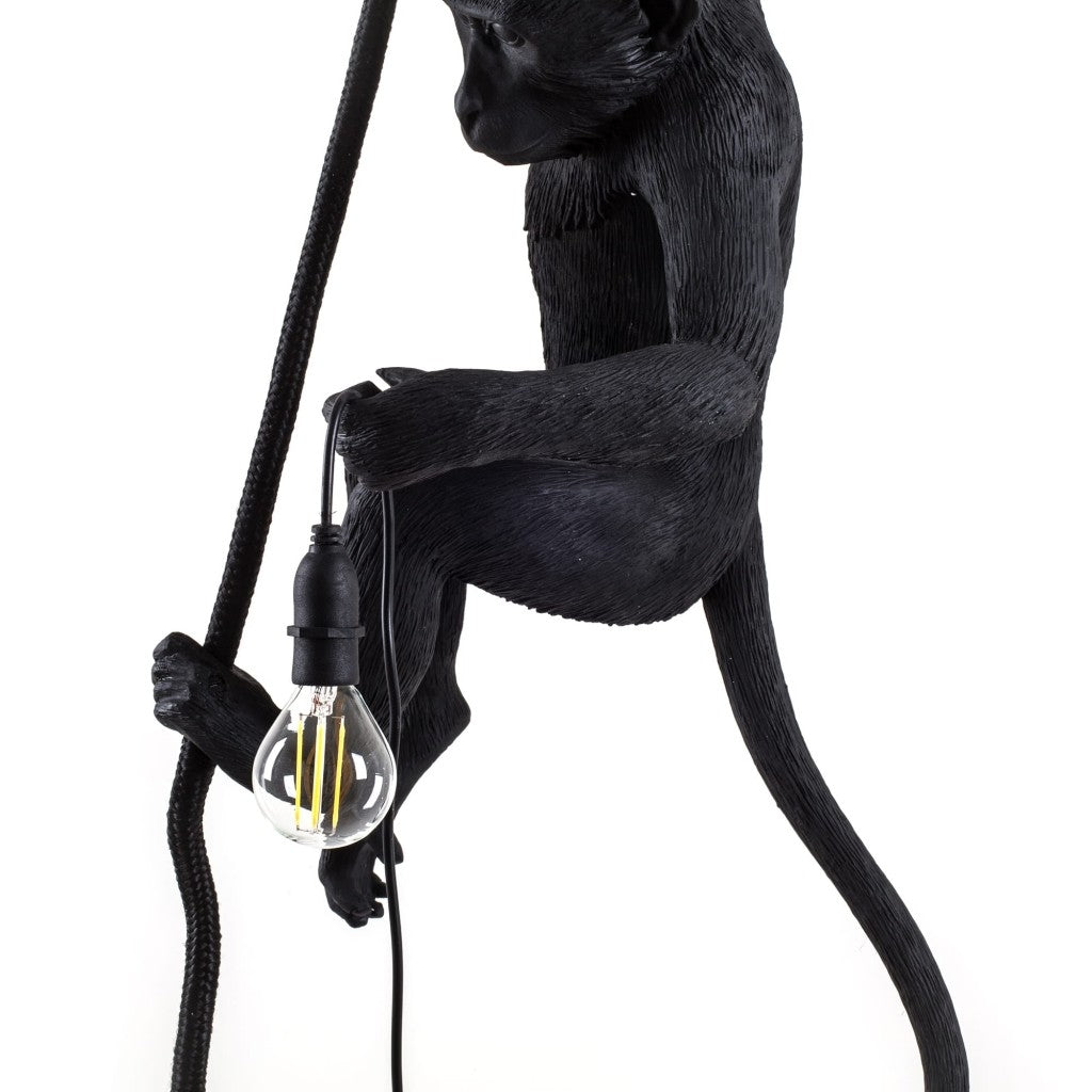 Lampada In Resina Monkey Lamp-Outdoor-Black Seletti