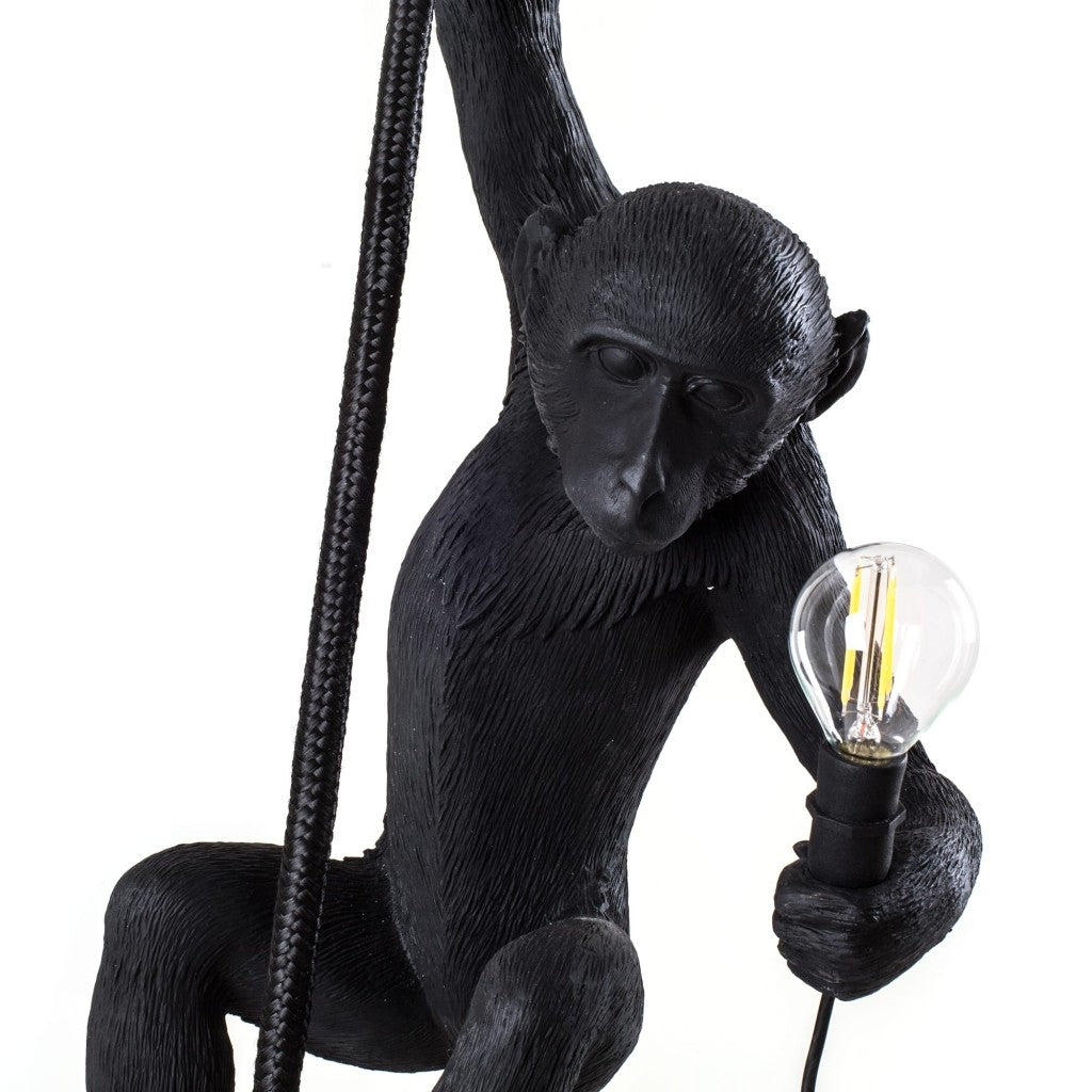 Lampada In Resina Monkey Lamp-Outdoor-Black Seletti