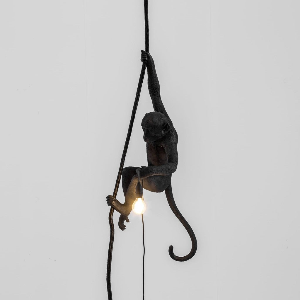 Lampada In Resina Monkey Lamp-Outdoor-Black Seletti