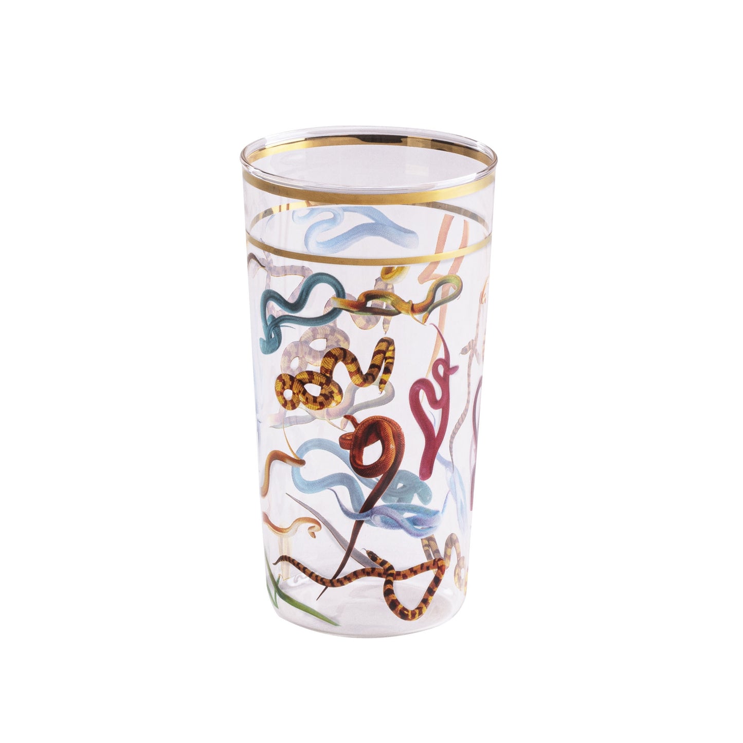 Set 2 Bicchieri In Vetro Toiletpaper - Snakes Seletti