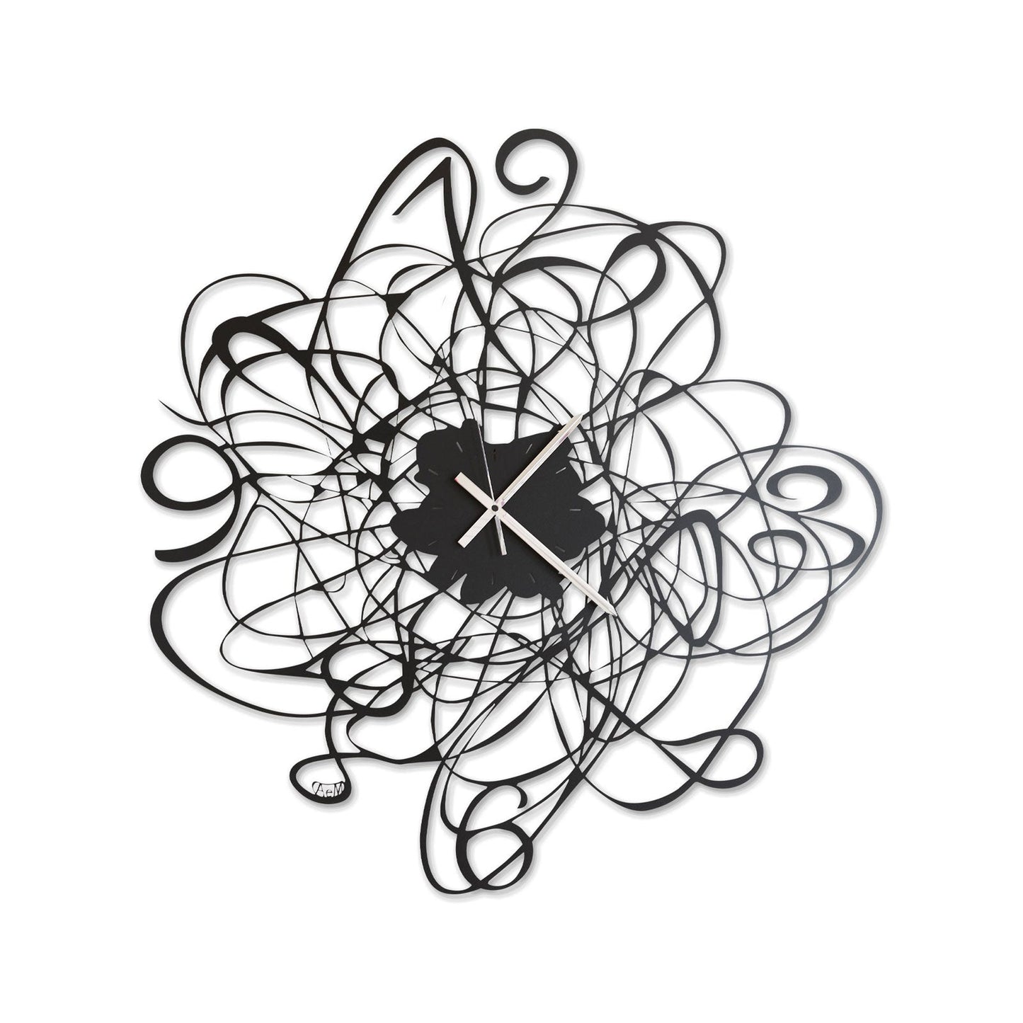 Orologio da parete di design con intreccio Doodle Arti E Mestieri