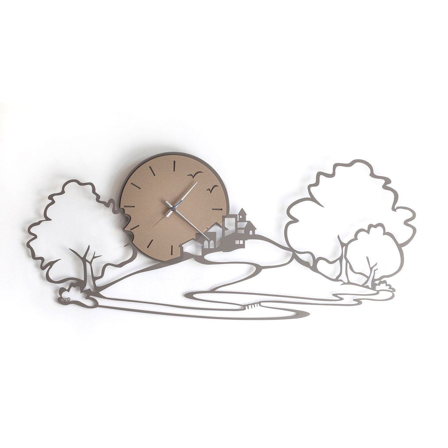 Orologio da parete particolare Paesaggio Arti E Mestieri