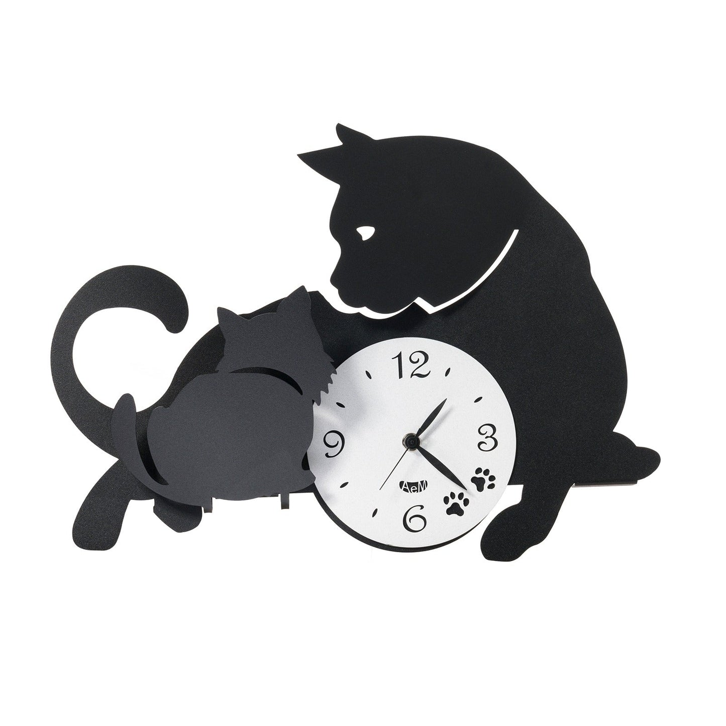 Orologio di design da parete Mamma Gatta Arti E Mestieri