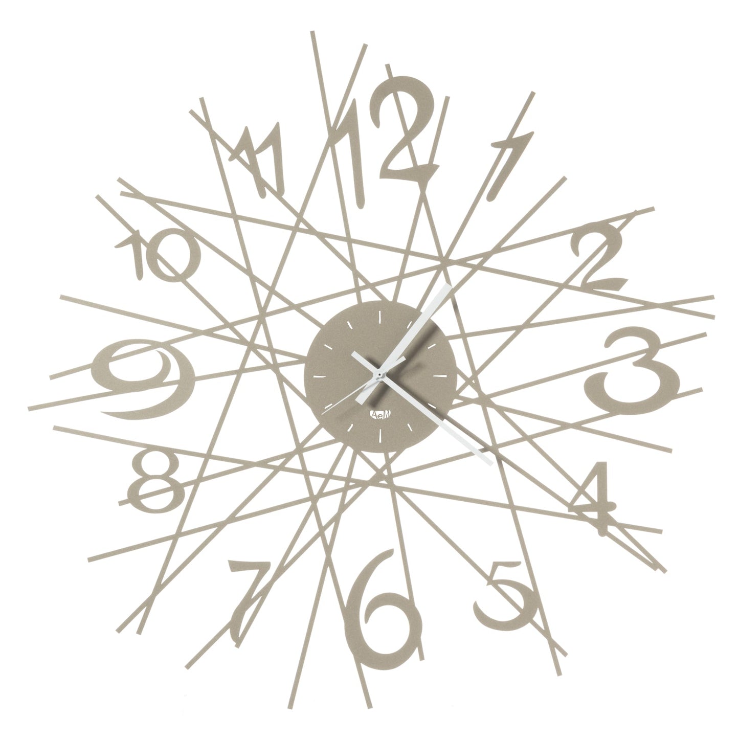 Orologio di design da parete Zig Zag Arti E Mestieri