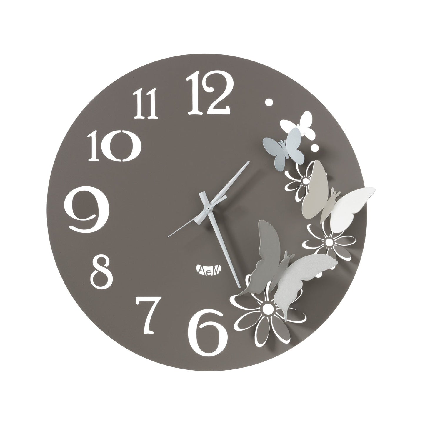 Orologio da parete particolare Butterfly Flowers piccolo Arti E Mestieri