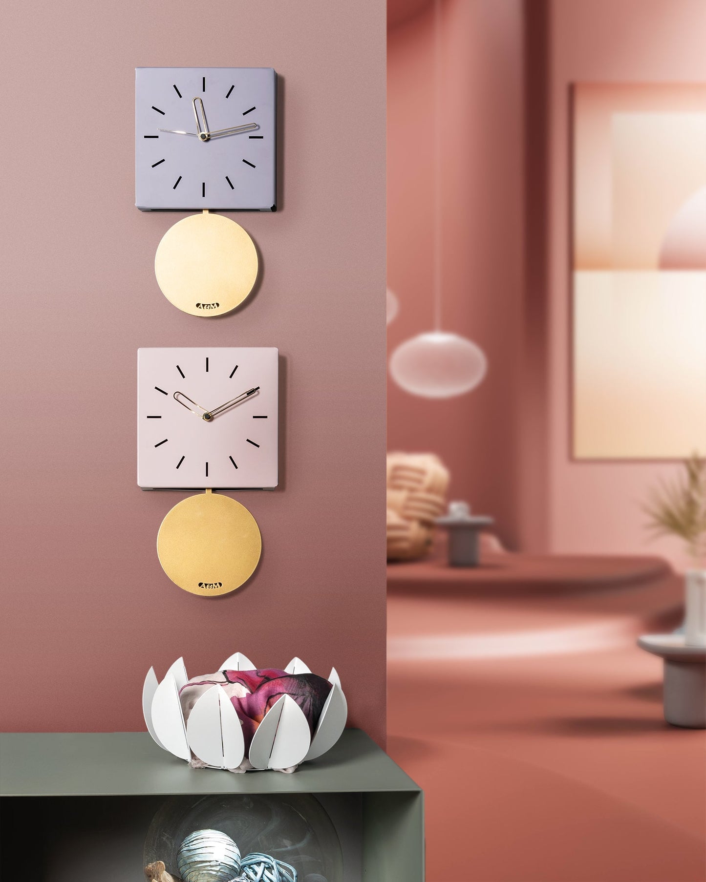 Orologio da parete di design Grace pendolo Arti E Mestieri