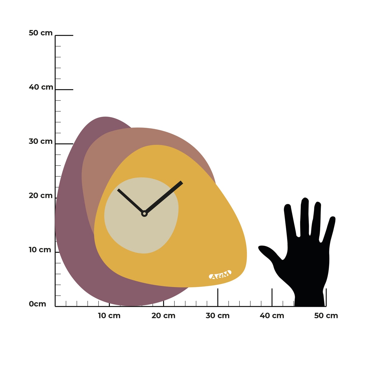 Orologio di design minimal Grease Arti E Mestieri