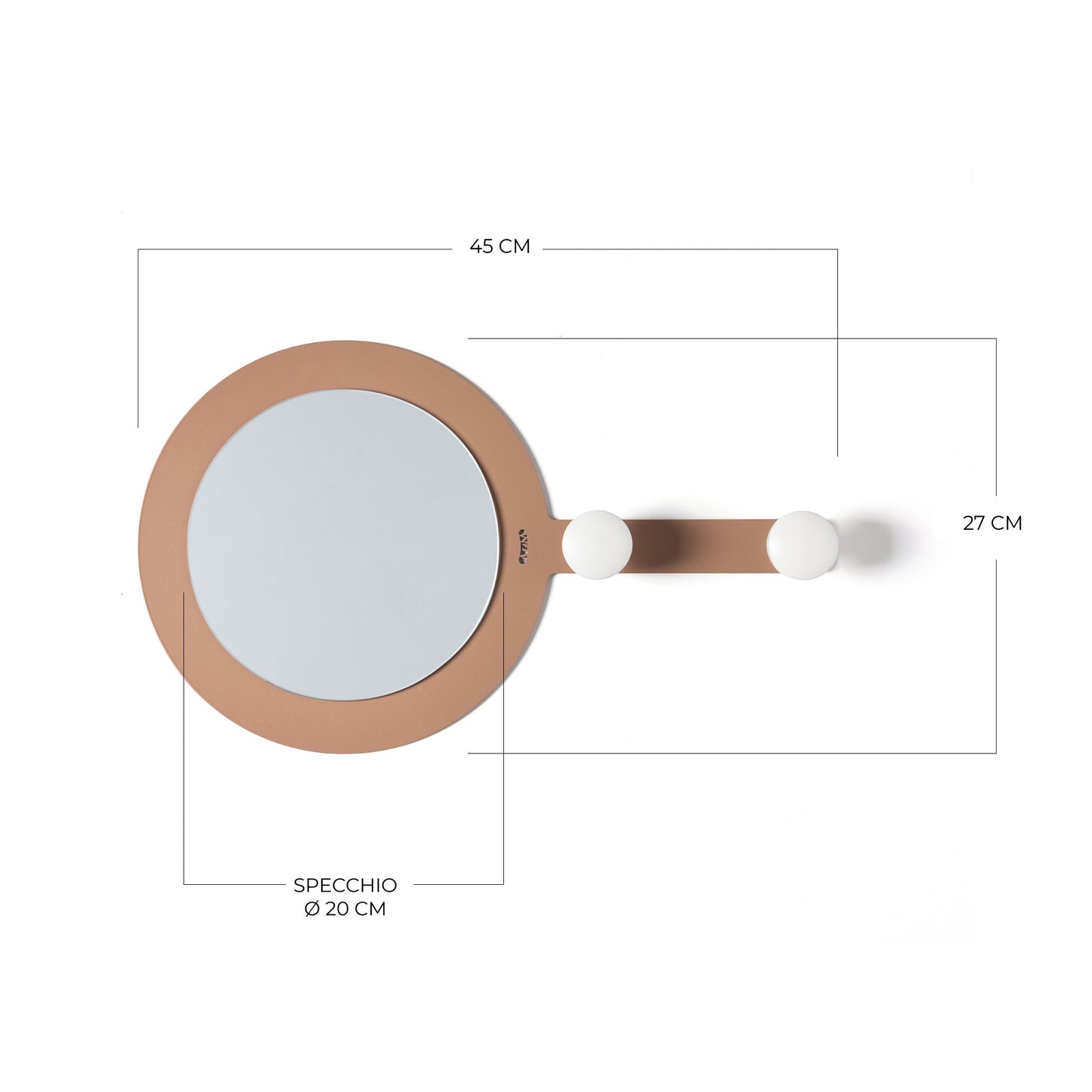 Specchio moderno da parete Riflesso & Appeso Arti E Mestieri