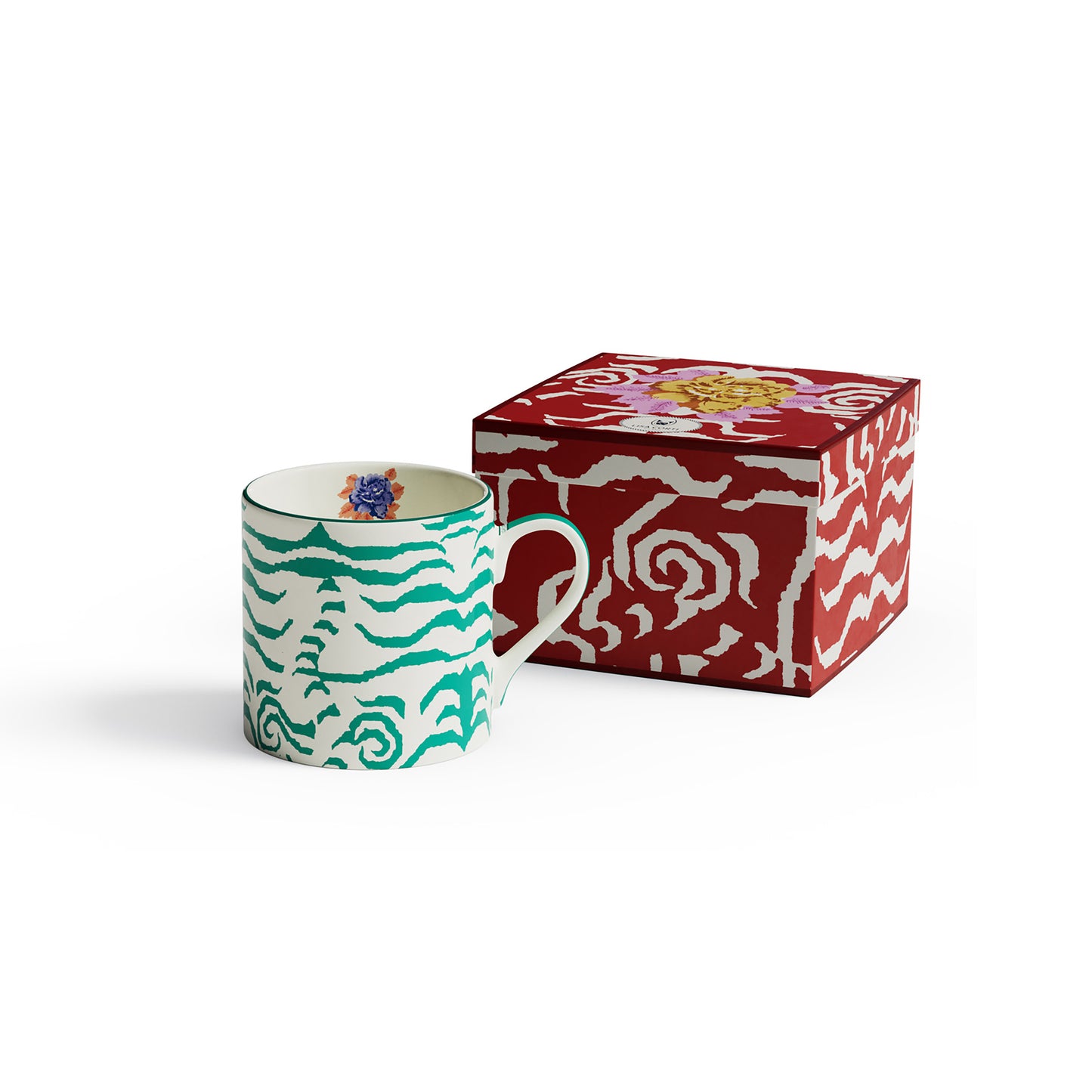 Mug Porcelain Indian Tiger Veronese Unica