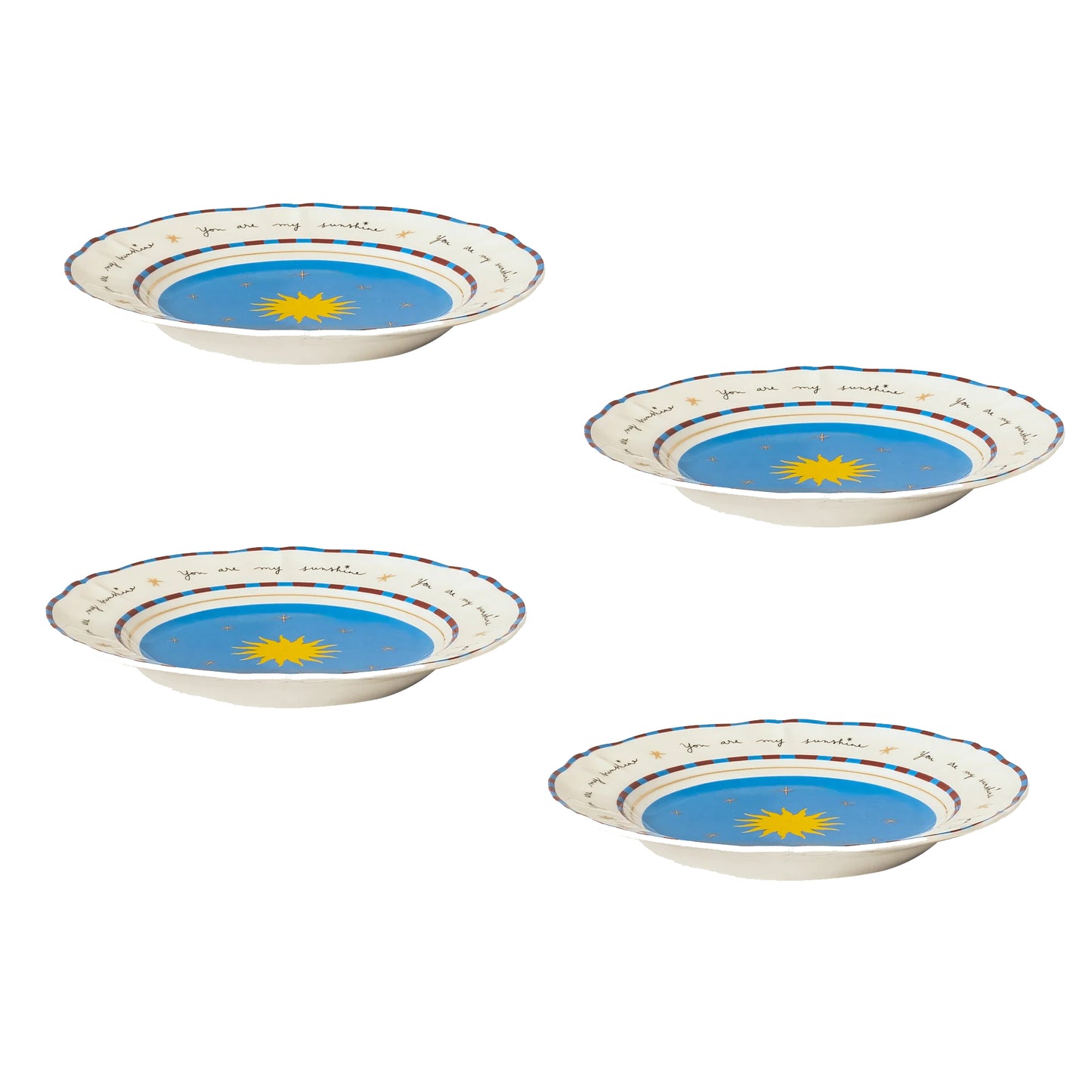 Set 4 Piatti frutta Sole Bitossi Home