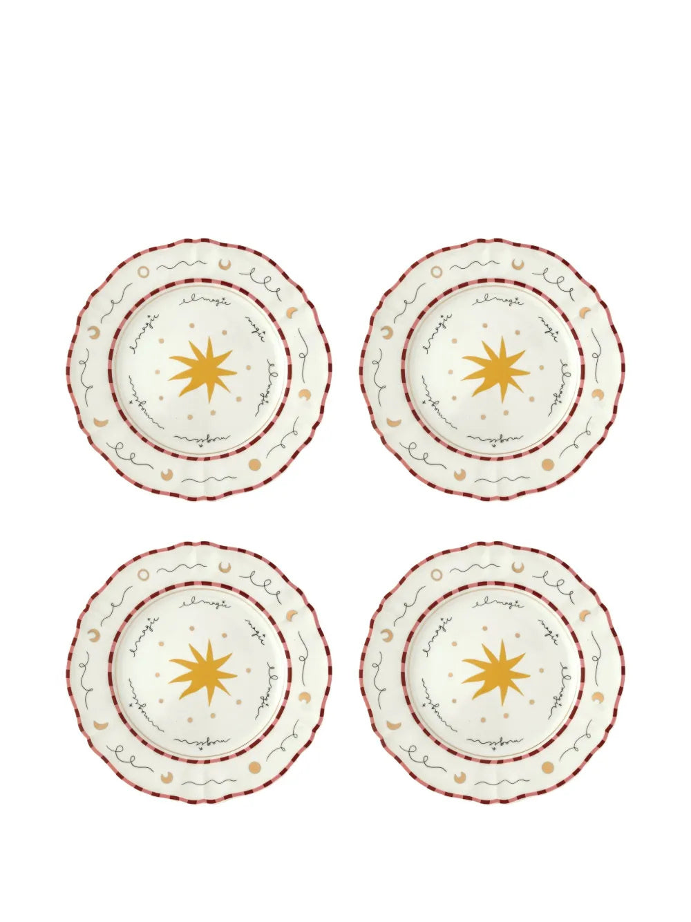 Set 4 piatti piani Stella