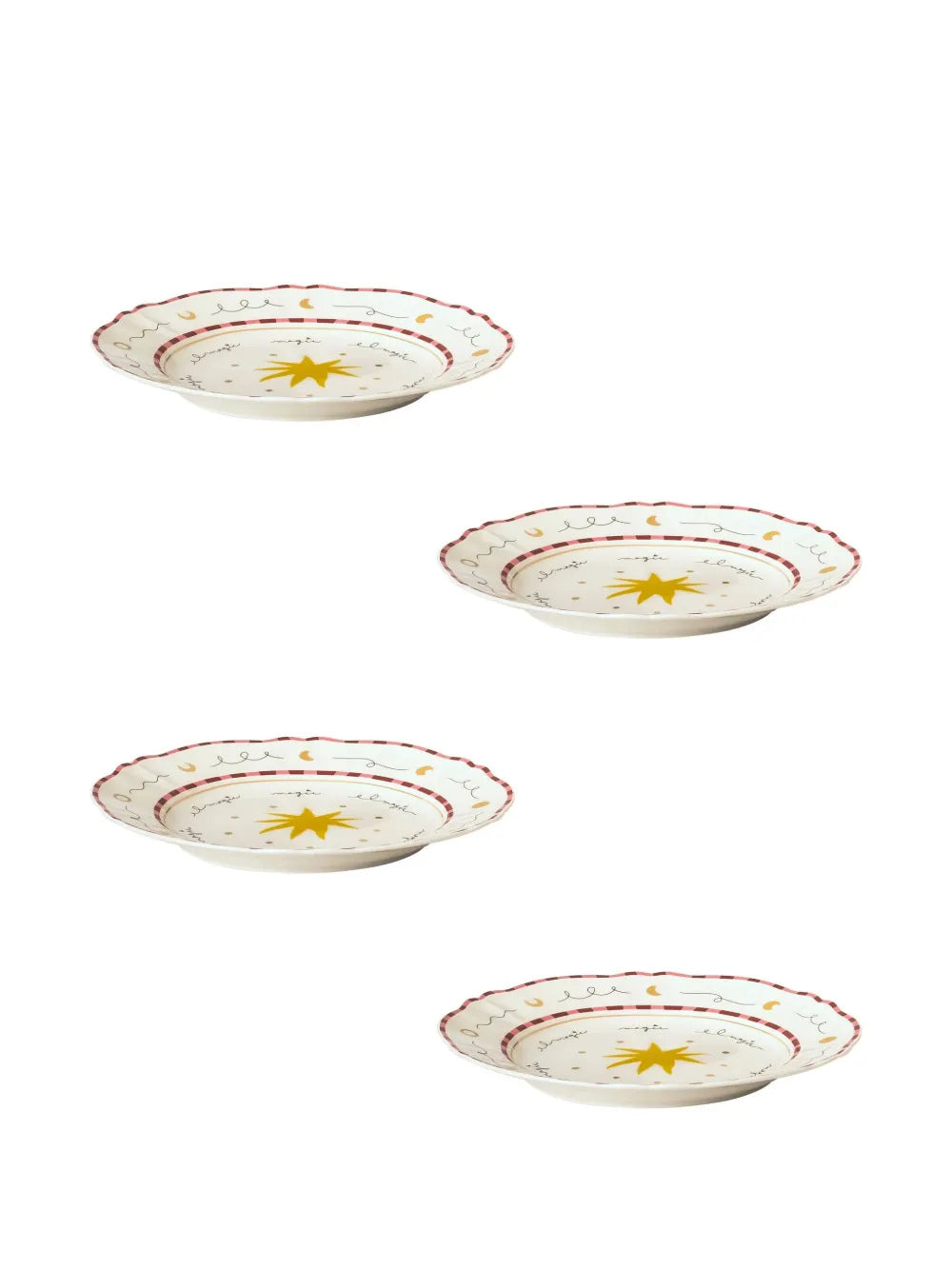 Set 4 piatti piani Stella