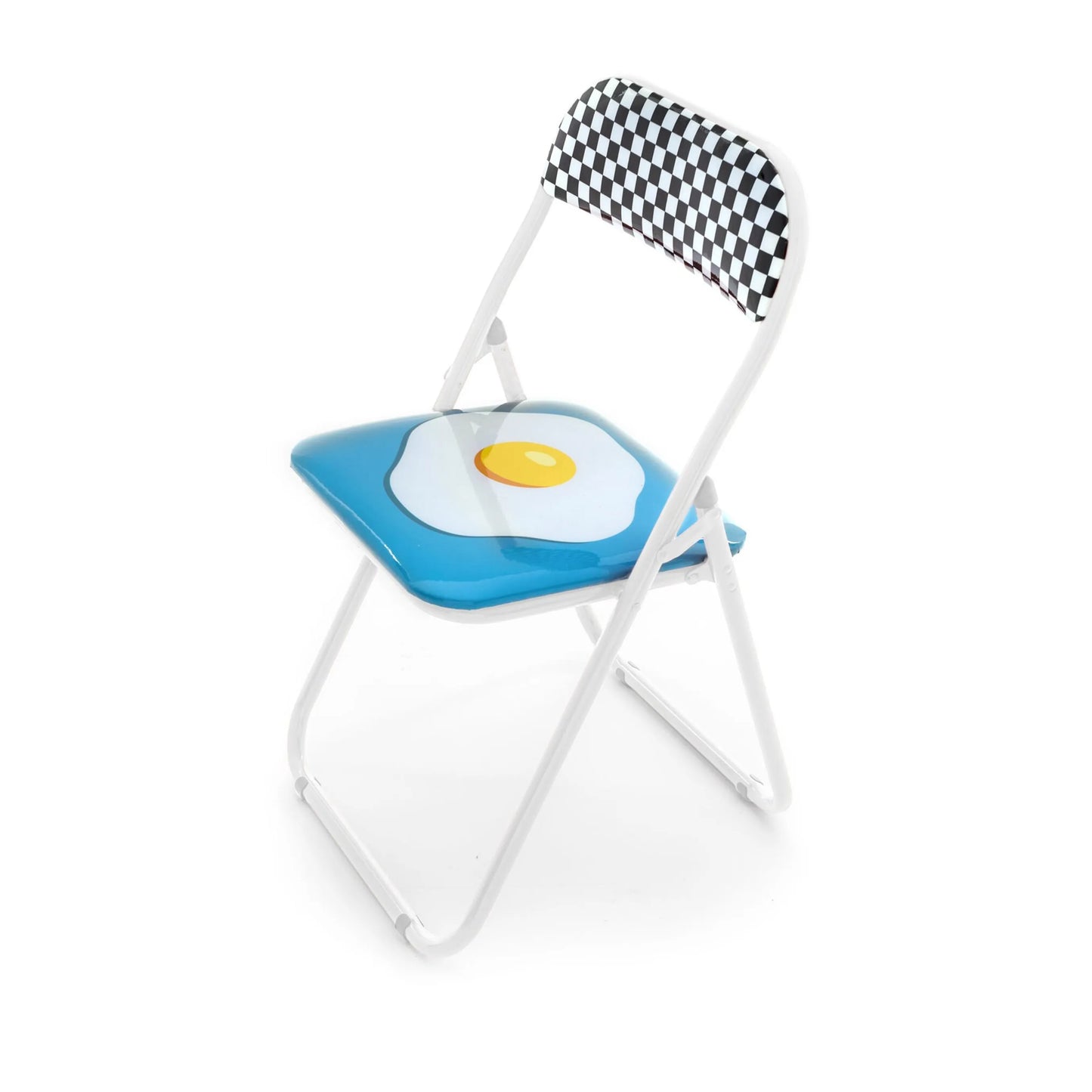 Set 2 Sedie Metallo Pieghevole Egg