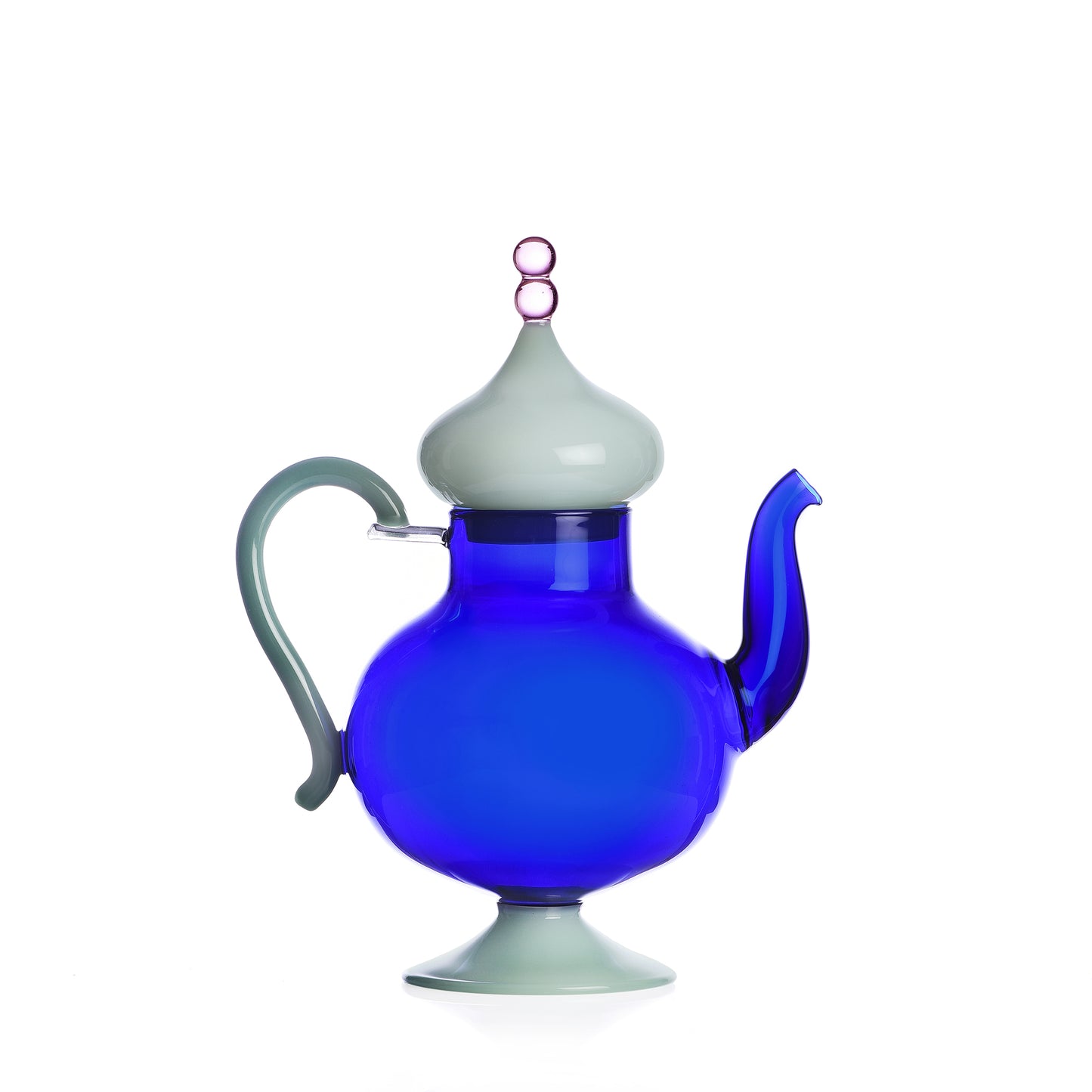 Teiera blu tappo verde opaco Sogni D`Oriente Ichendorf
