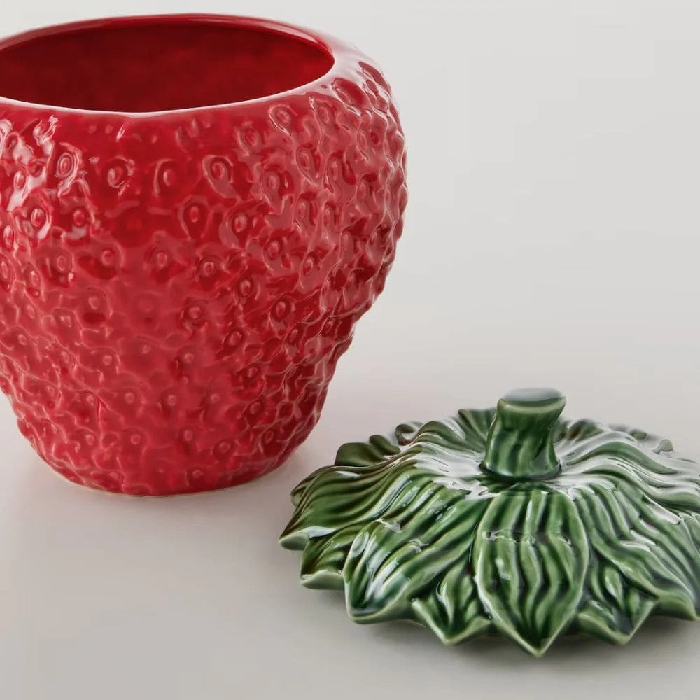 Biscottiera Fragola in Ceramica