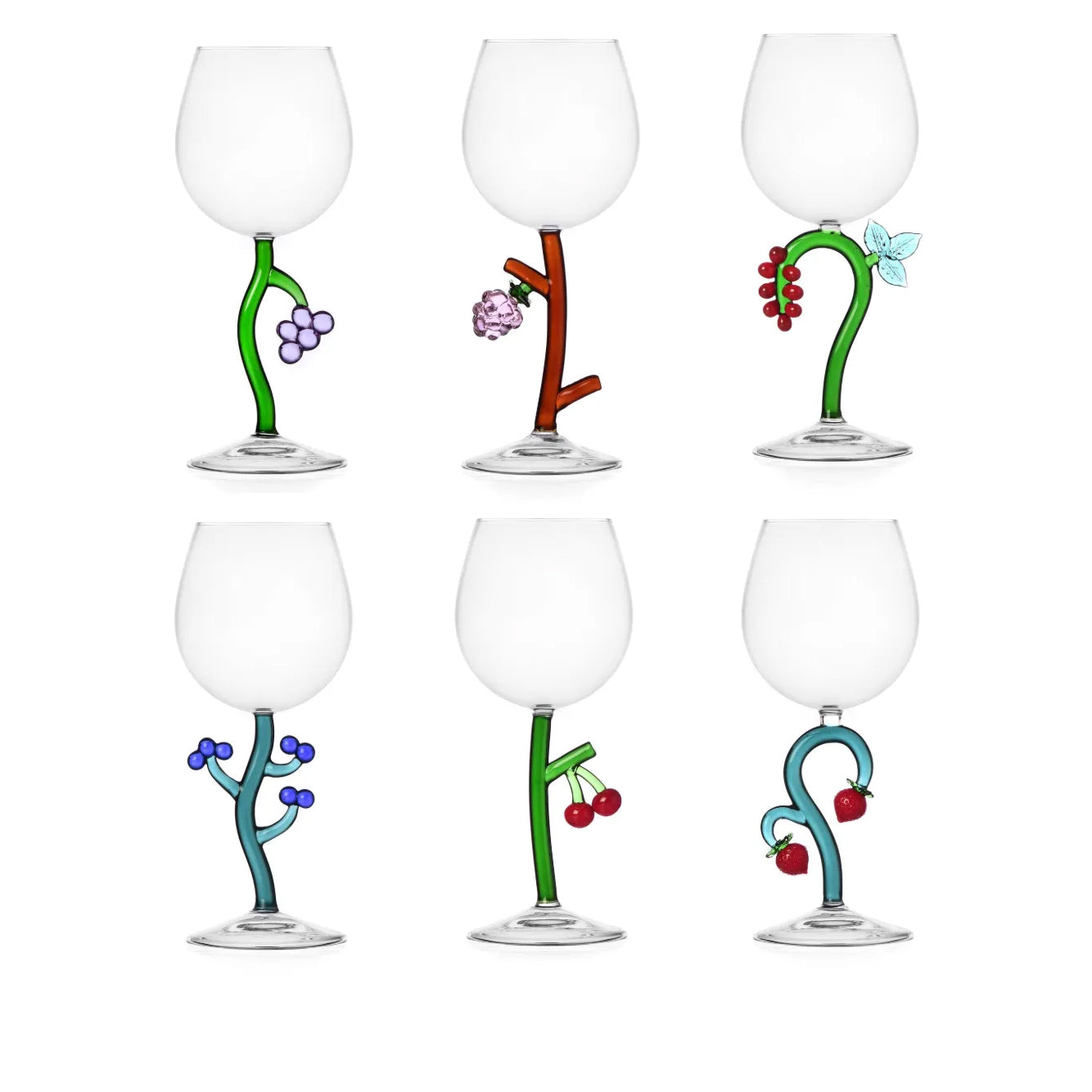 Bicchieri da vino Fruits and Flowers (set da sei)