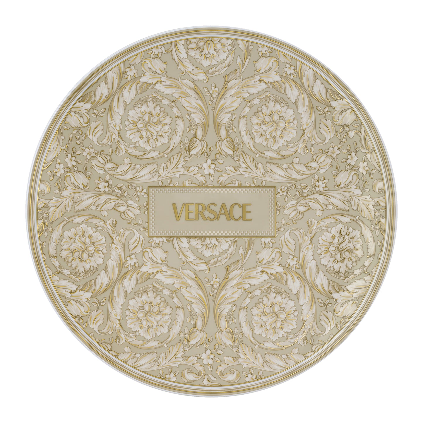Barocco Beige Piatto piano 33 cm Versace