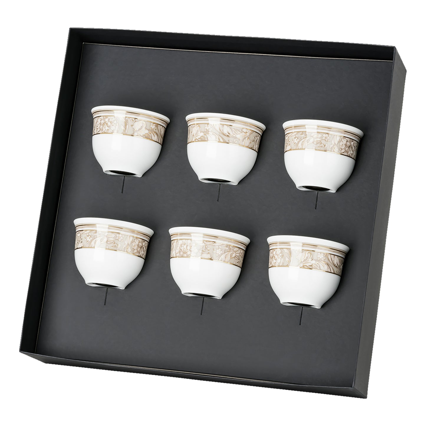 Set di 6 bicchierini Barocco Beige Versace