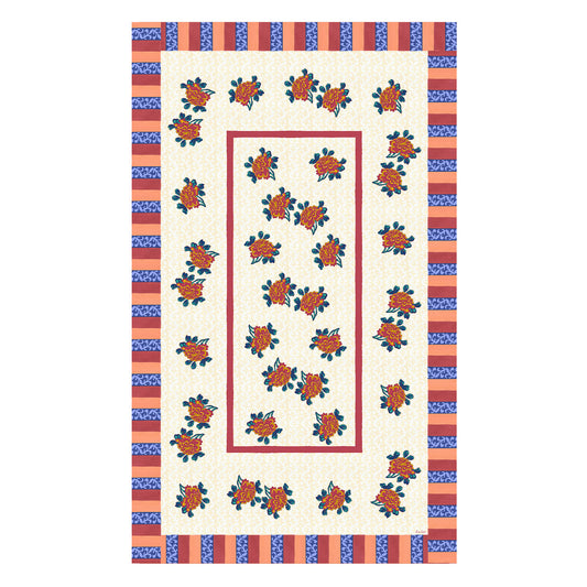 Tovaglia Ortensia Red Gold 140x240 Lisa Corti