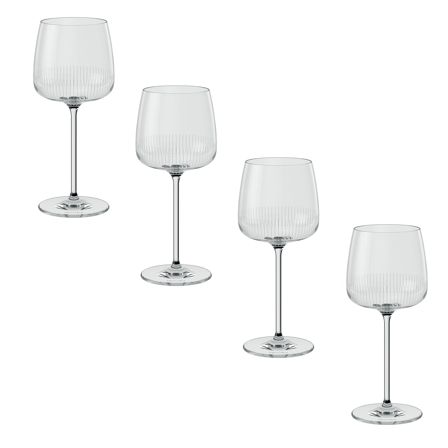 Set 4 Bicchieri da vino rosso Afina