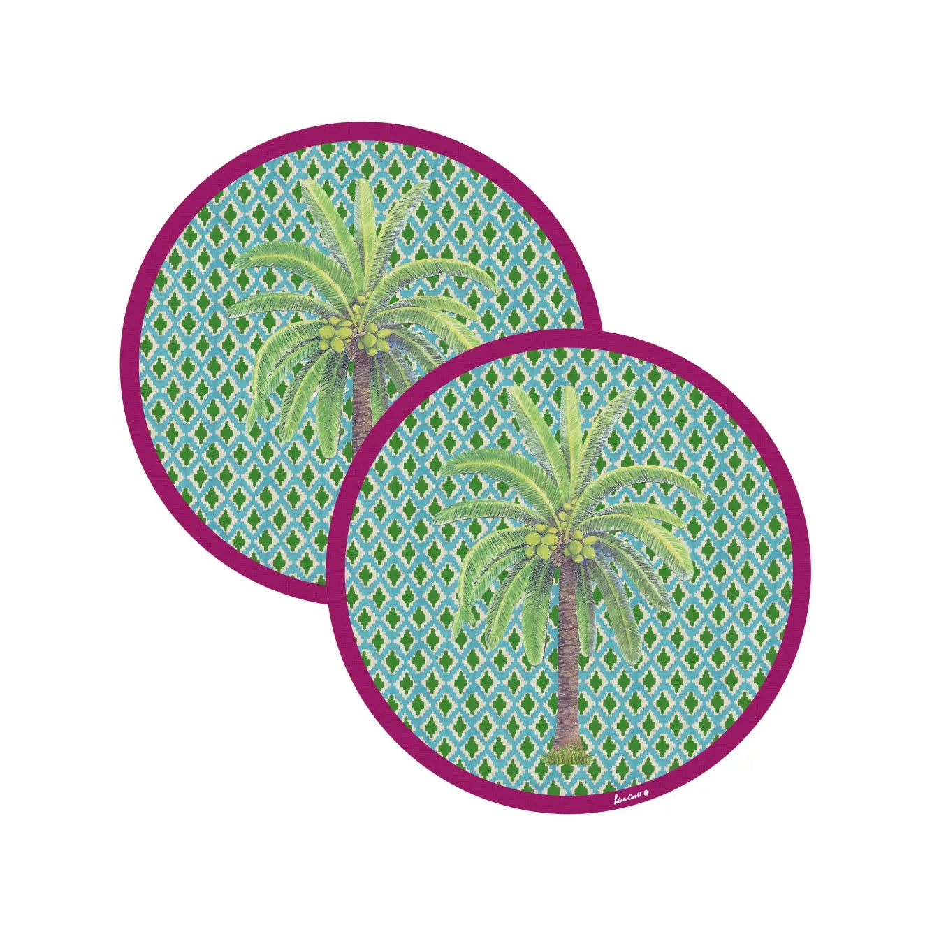 Set 2 Tovagliette Rigide 34cm Hima Palma Green