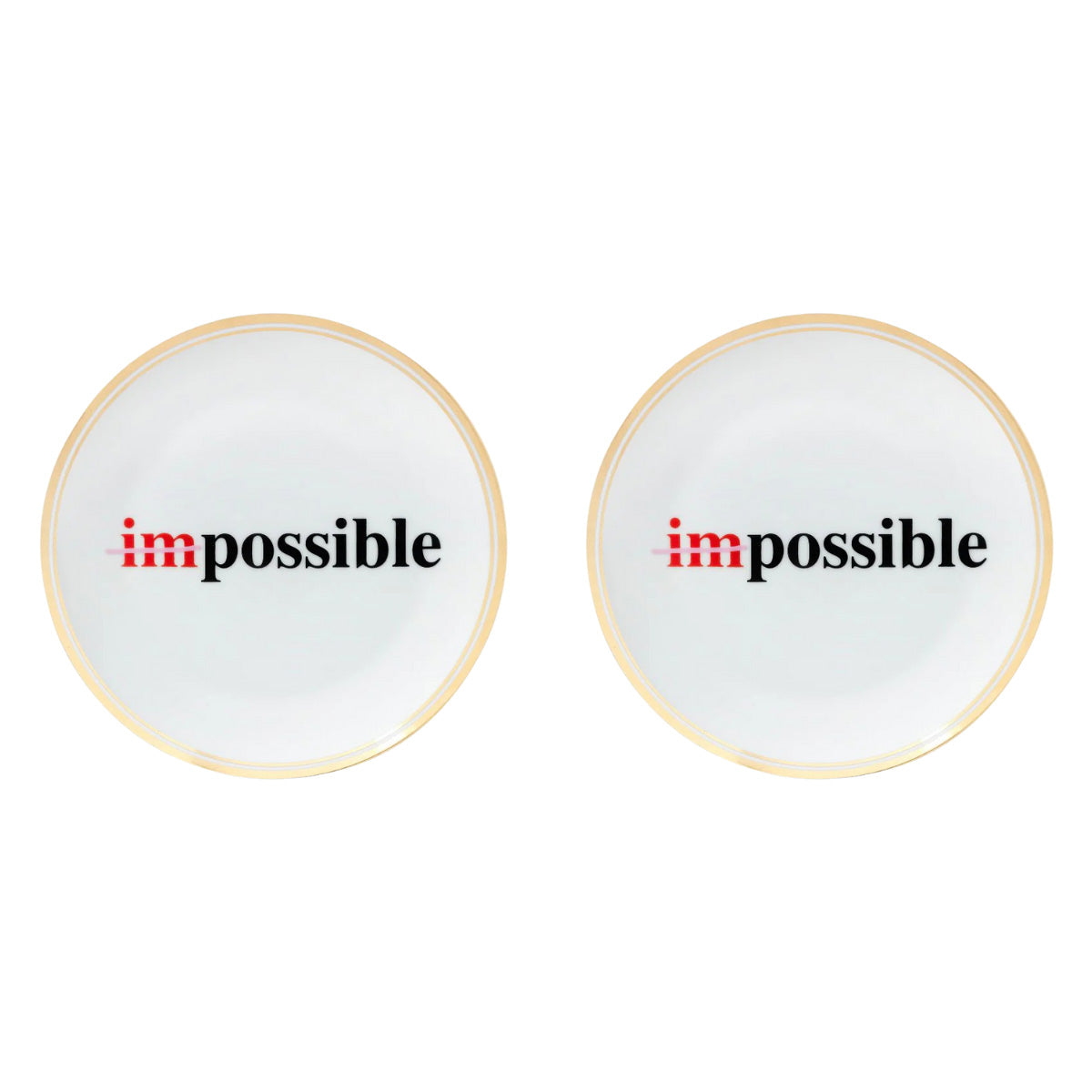 Set 2 Piatti Impossible