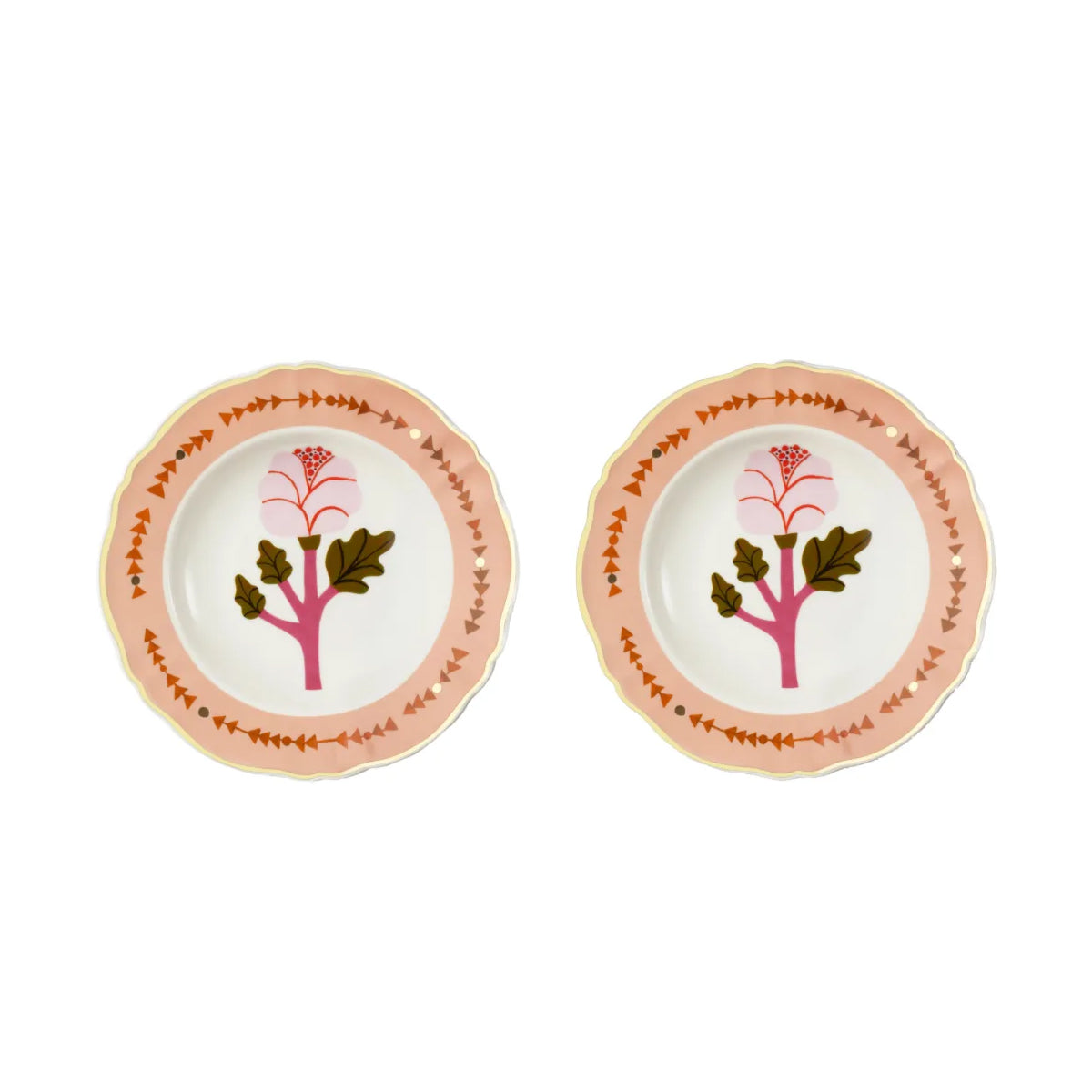 Set 2 piatti botanica