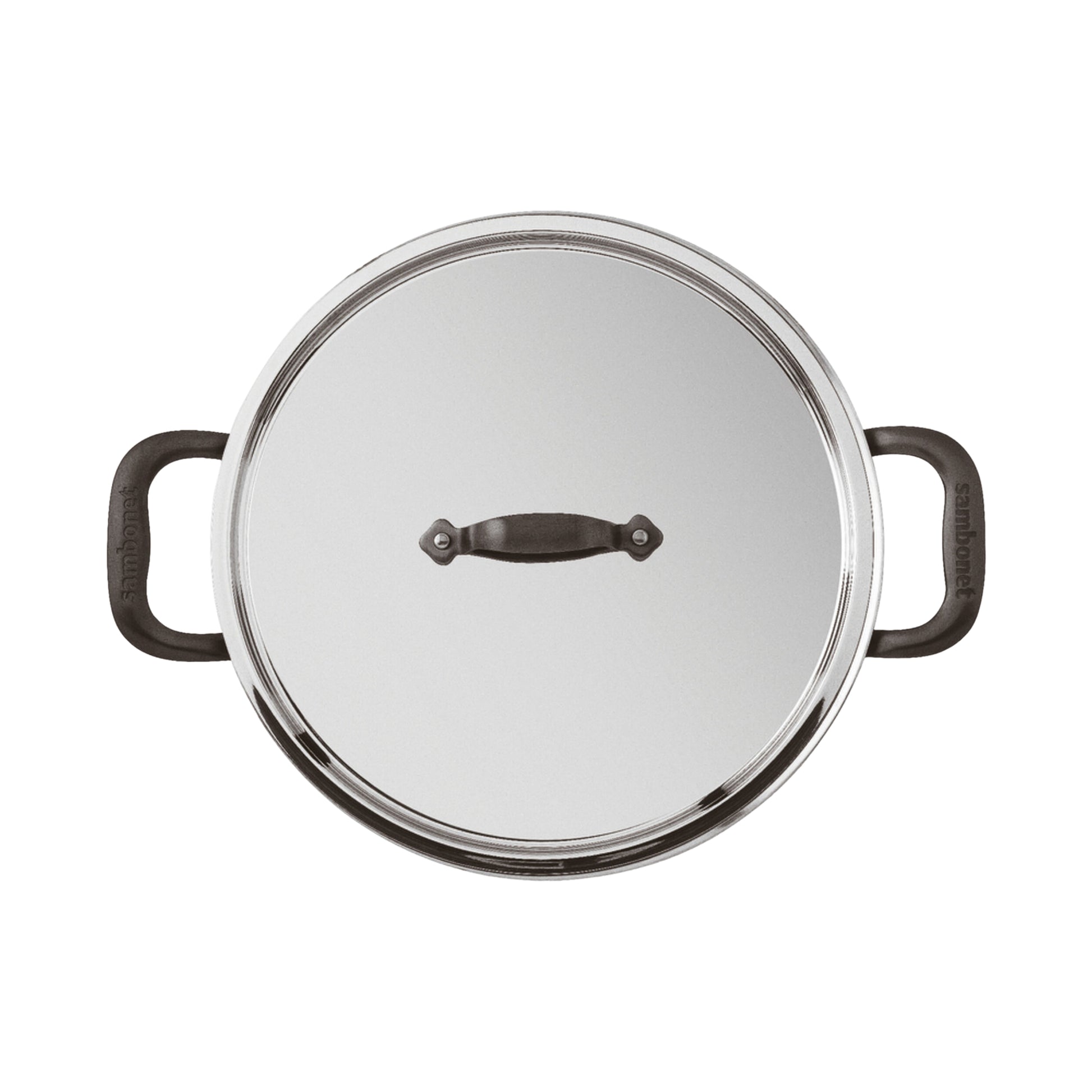 Pentola Alta Cm 20 Con Coperchio H 16 Home Chef Inox  Sambonet