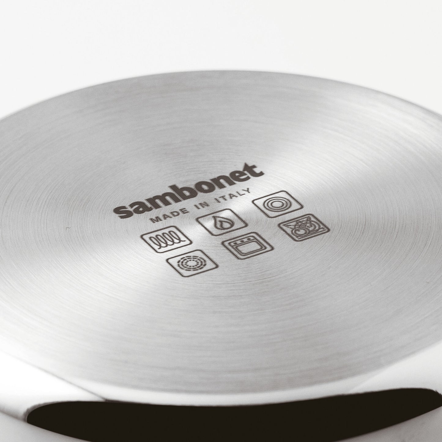 Casseruola Alta 1 Manico Con Coperchio Cm 16 Home Chef Inox Sambonet