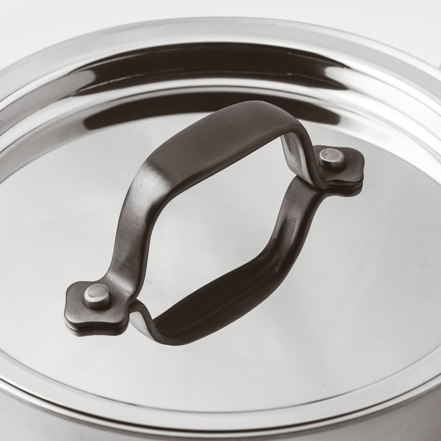 Casseruola Alta 1 Manico Con Coperchio Cm 18 Home Chef Inox