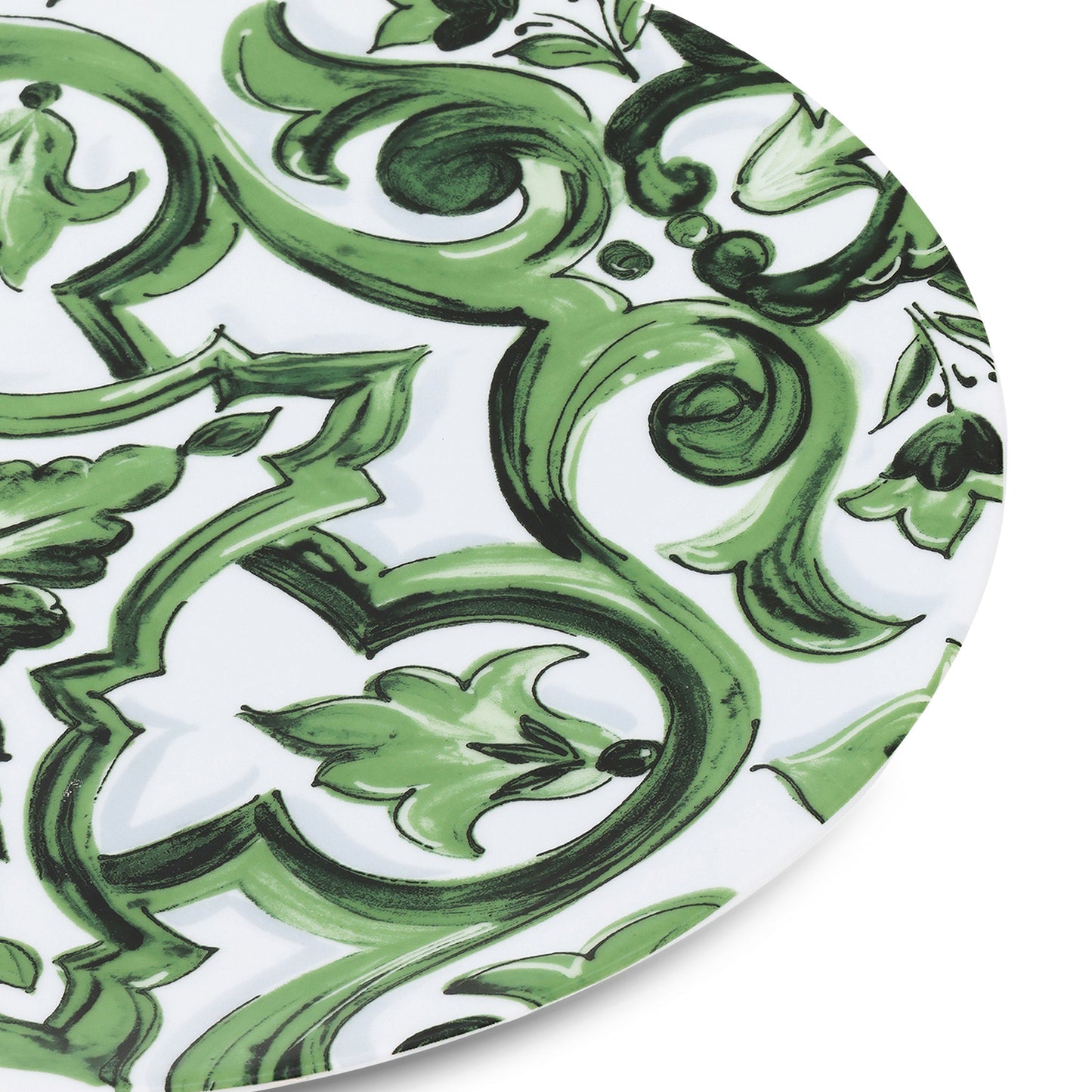 Piatto 31 cm Maiolica verde Dolce E Gabbana