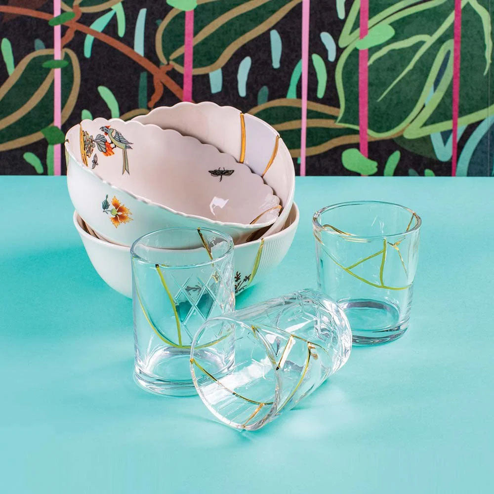 Set 6 bicchieri Kintsugi Seletti