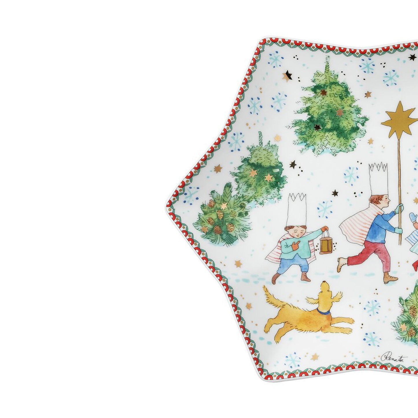 Coppa a stella 24 cm Christmas Games Hutschenreuther