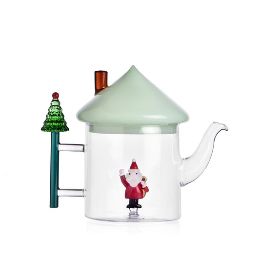 Teiera Babbo Natale tappo verde Ichendorf