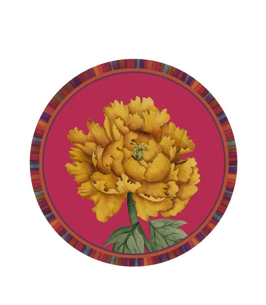 Tovaglietta Rigida Magenta Ø39 - Peonia L'oca Nera