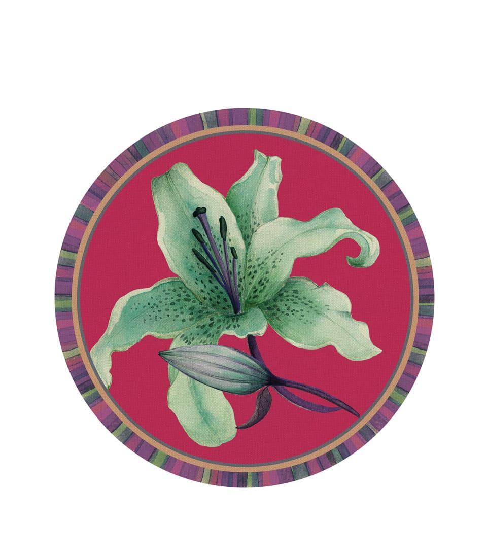 Tovaglietta Rigida Magenta Ø39 - Giglio L'oca Nera