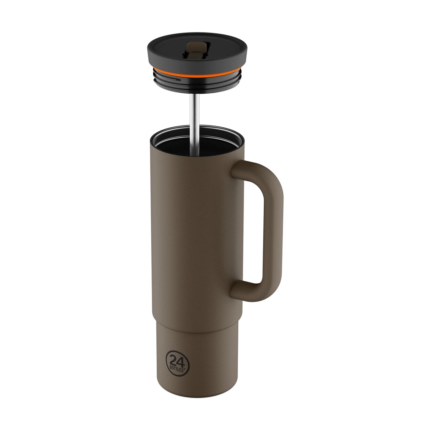 Straw Cup 800 Mocha 24bottles
