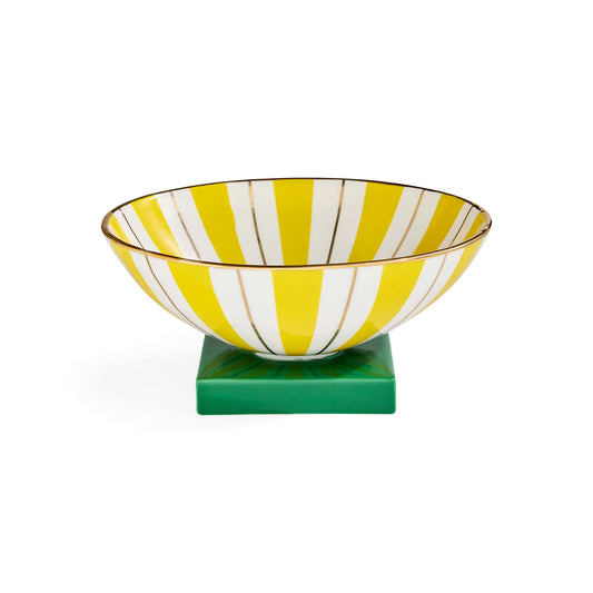 Portofino Bowl - Yellow/ Green Jonathan Adler
