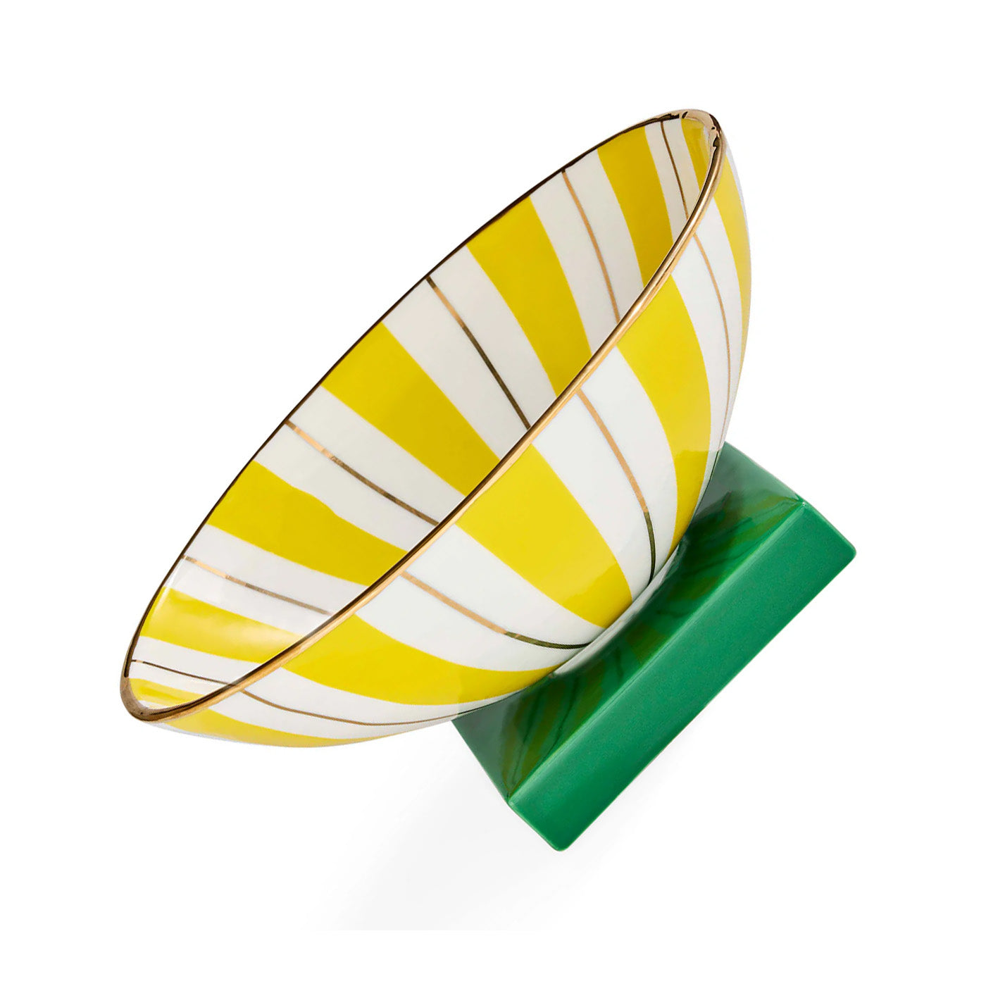 Portofino Bowl - Yellow/ Green Jonathan Adler