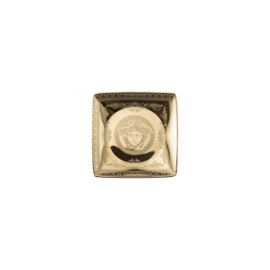 Golden Medusa Coppetta quadra piana 12 cm Versace