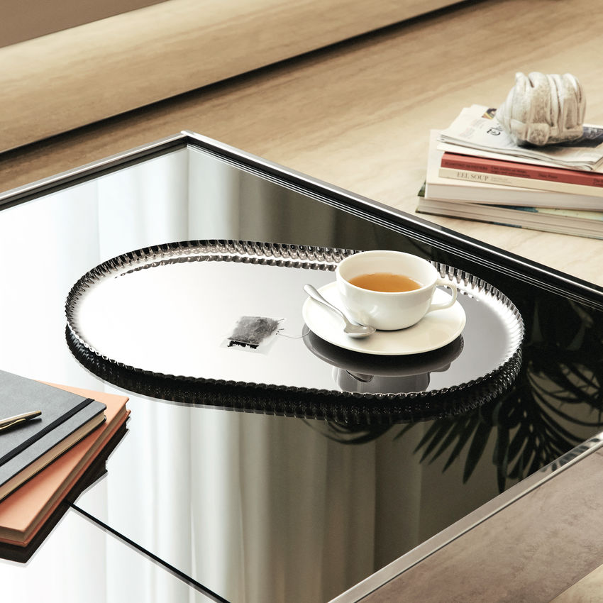 Pleats  Vassoio  Inox Alessi