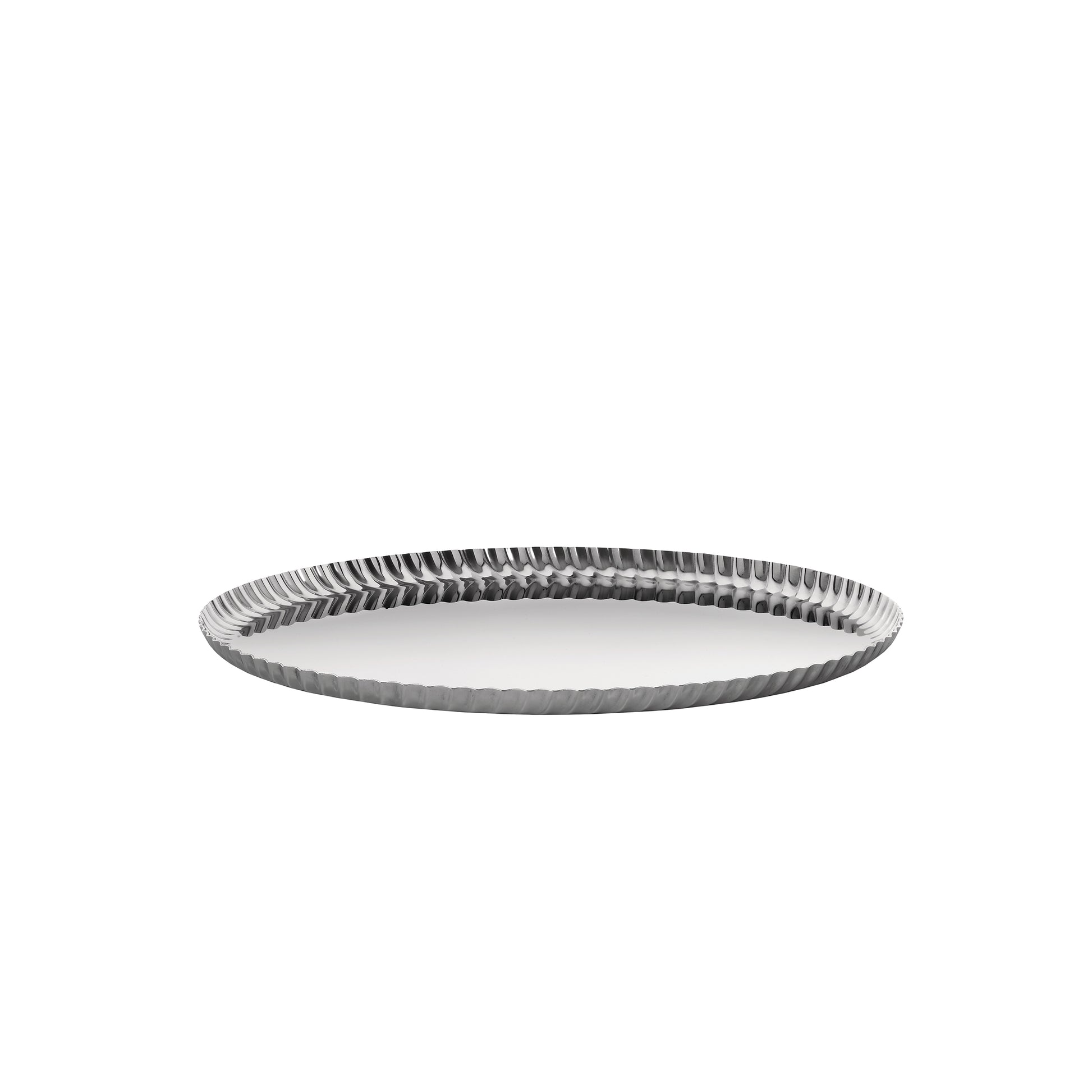 Pleats Vassoio Rotondo Inox Alessi