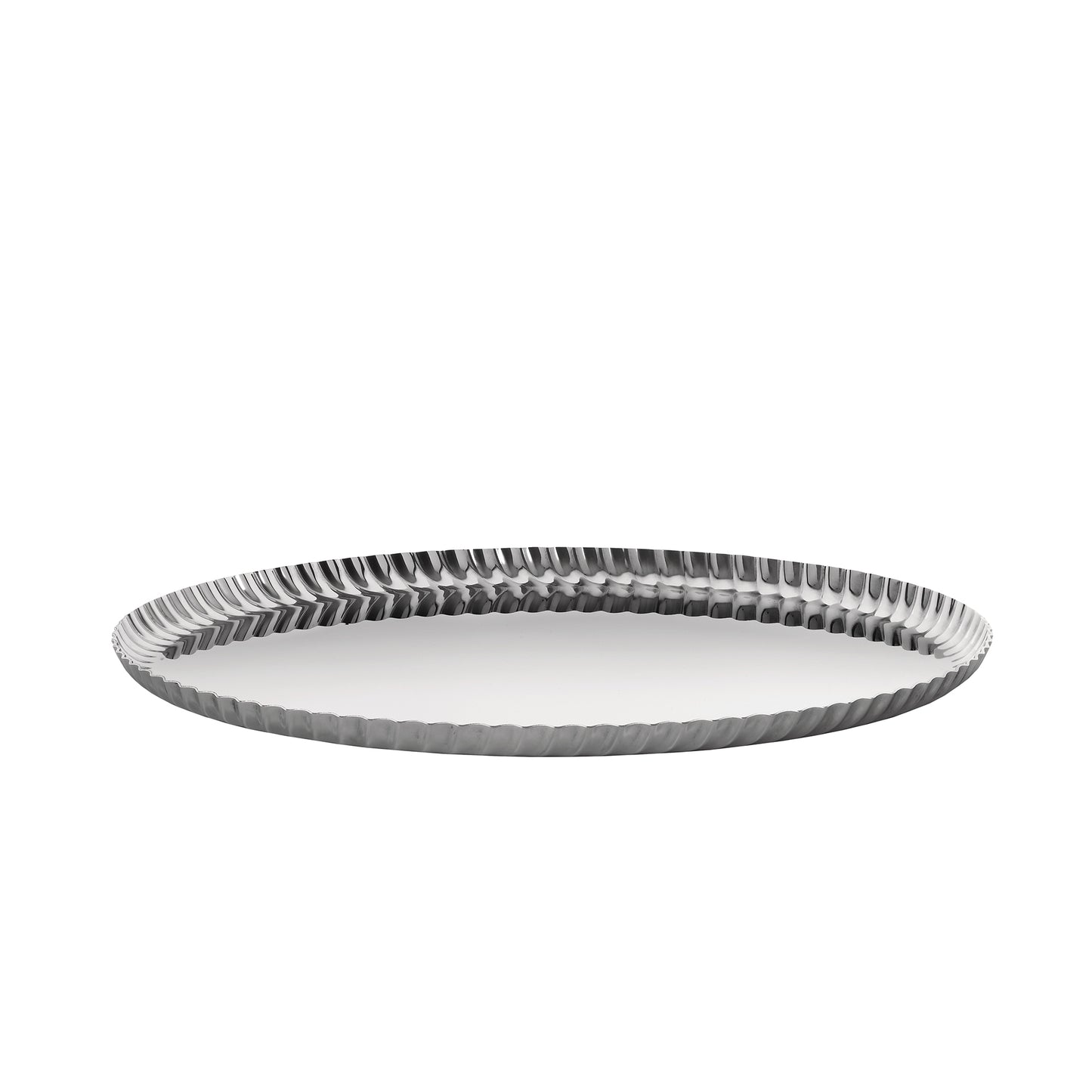 Pleats Vassoio Rotondo Inox Alessi
