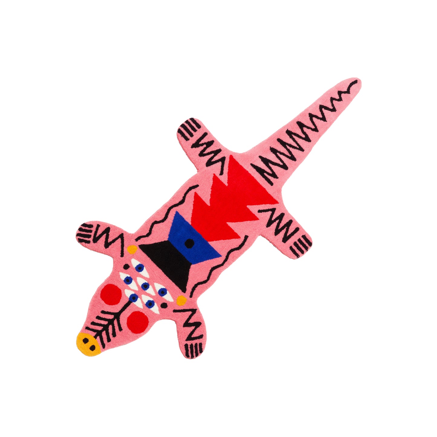 Tappeto Oggian Crocopink Large Qeeboo