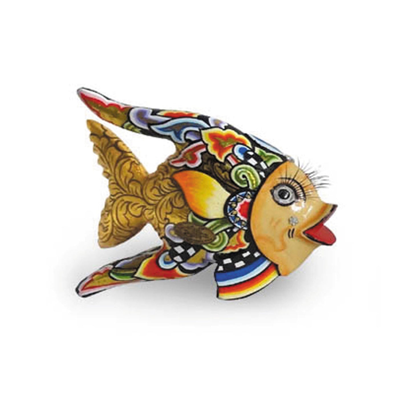 Pesce Oscar S Dorato 13X11 Cm. Tom`s Drag
