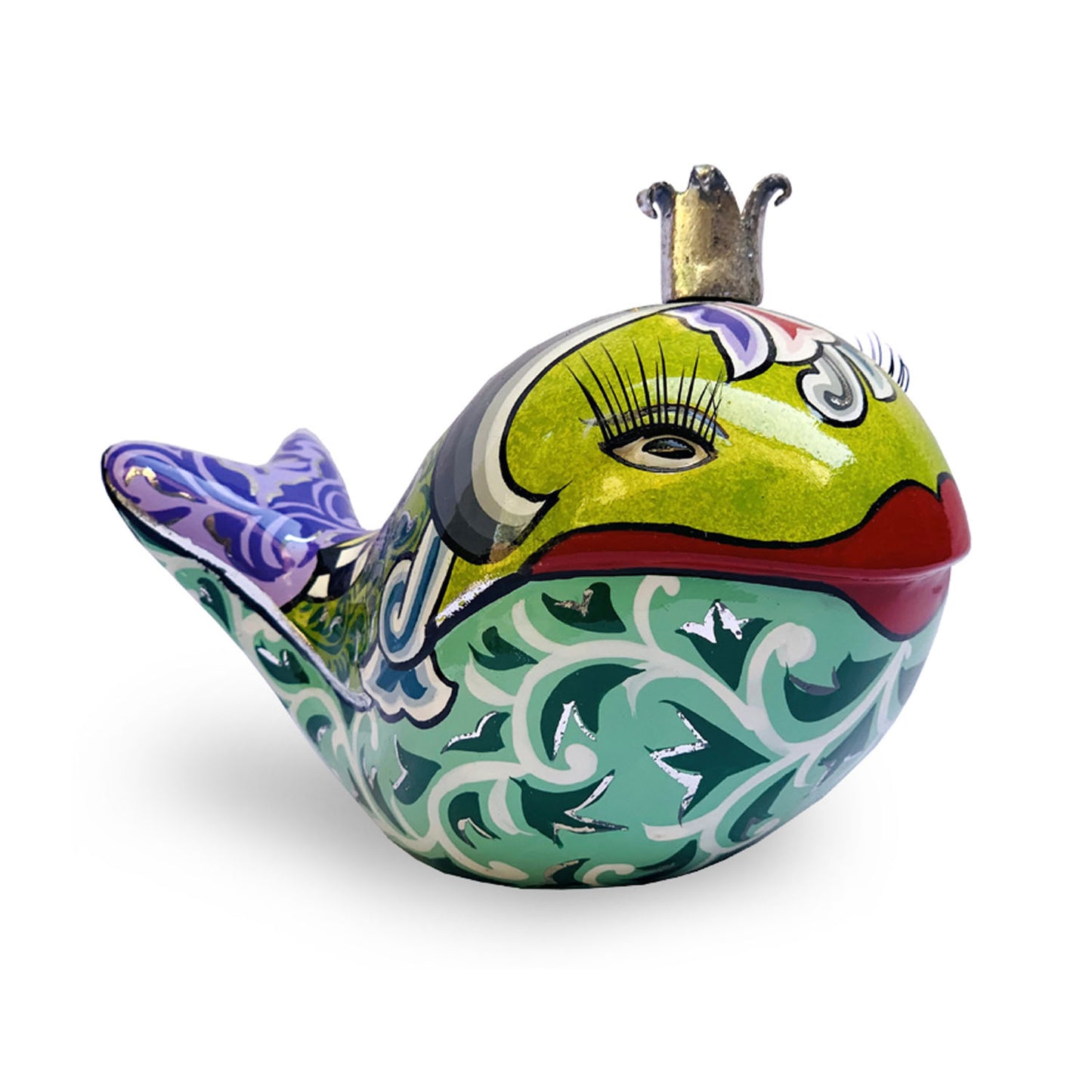 Balena "Moby" Silver 9X8X14Cm Tom`s Drag