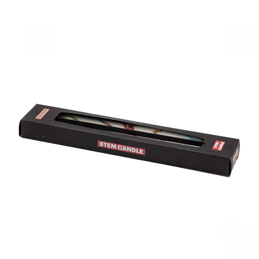 Set 2Pz Candela A Stelo Toiletpaper Snakes White Seletti