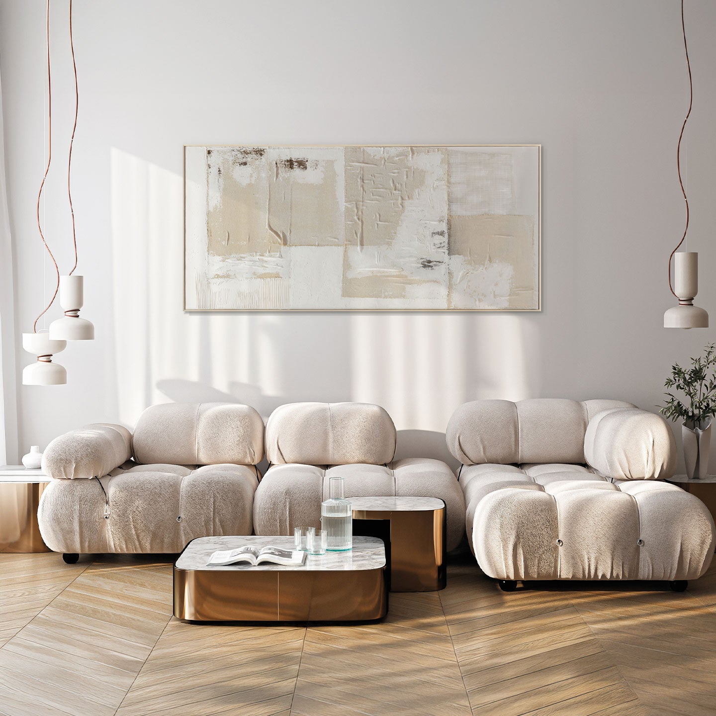 Quadro Almond 70x150 cm Agave Quadri