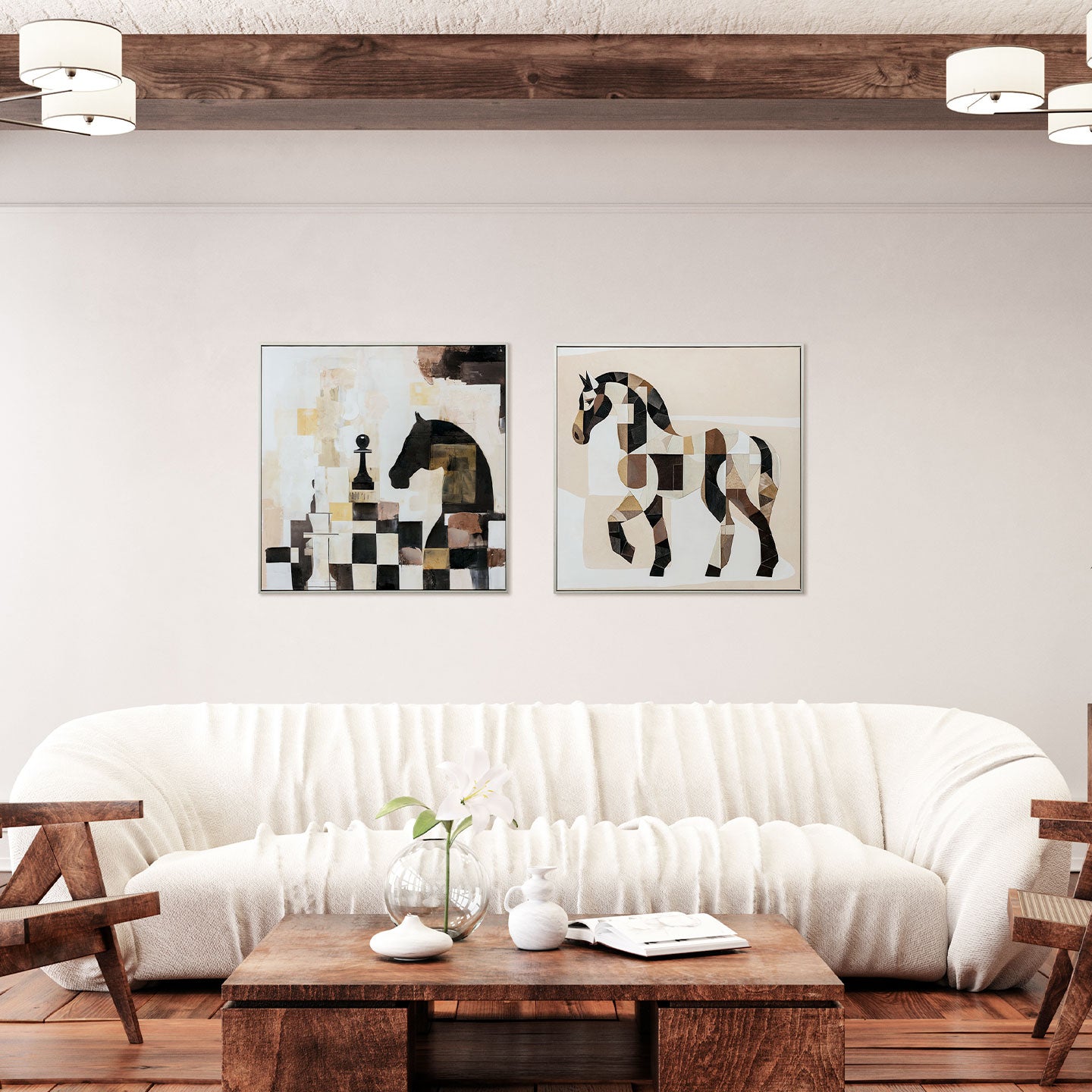 Tela Intarsio 80x80 Agave Quadri